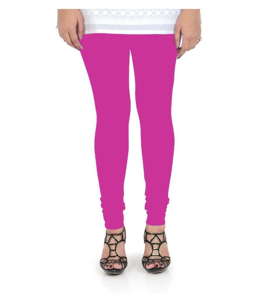 Pink Cotton Leggings Price in India 