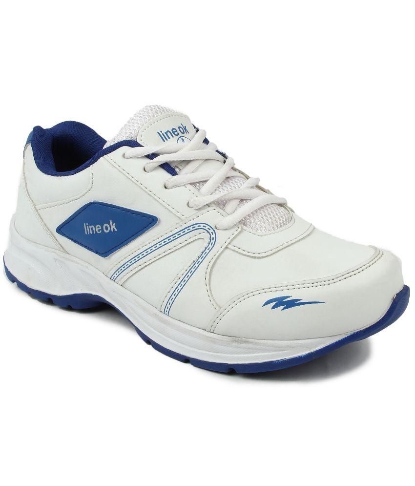 Line Ok White Running Shoes - Buy Line Ok White Running Shoes Online at ...