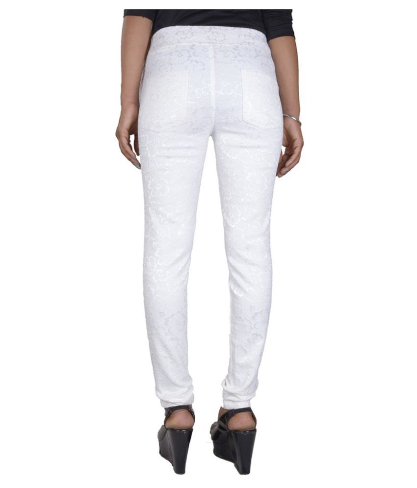 Buy Manjusha White Jeggings Slim Online 