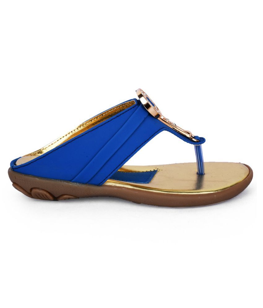 pale blue flat sandals