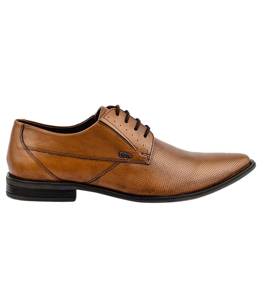allen cooper tan formal shoes