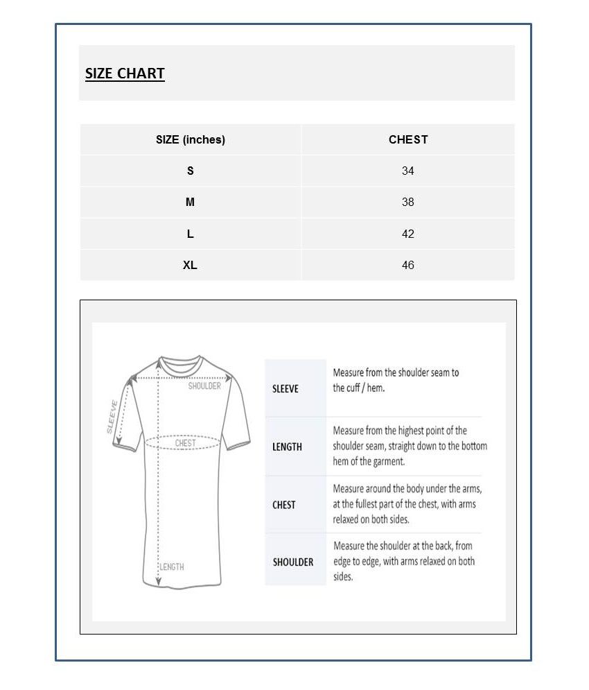 Jockey Men S T Shirts Size Chart