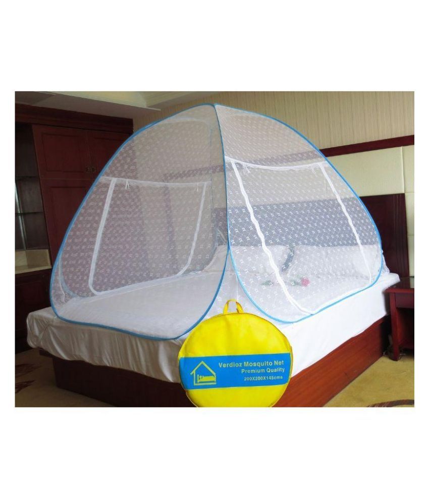 Verdioz White Double Mosquito Nets (200x200x145 cm) Buy Verdioz White Double Mosquito Nets