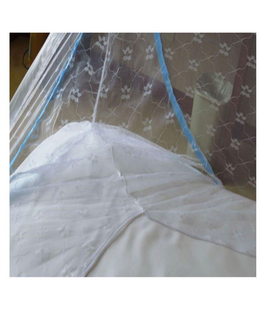 Verdioz White Double Mosquito Nets (200x200x145 cm) Buy Verdioz White Double Mosquito Nets