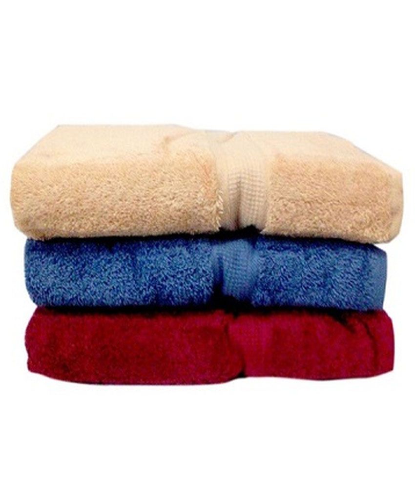 Bombay Dyeing Multi Cotton Bath Towels (Set of 3) Buy [ 850 x 995 Pixel ]
