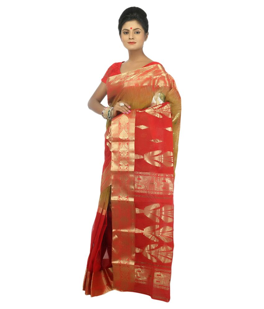 Dhakeswari Bastralaya Red And Orange Jamdani Tussar Silk Saree Buy Dhakeswari Bastralaya Red And Orange Jamdani Tussar Silk Saree Online At Low Price Snapdeal Com Onnet solution infotech private limited. orange jamdani tussar silk saree