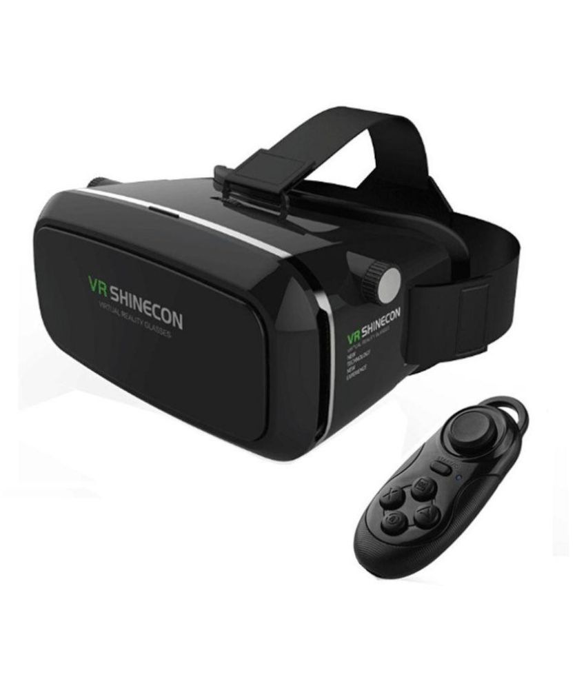 Buy VR Shinecon Virtual Reality 3D Headset With Bluetooth - Black ...