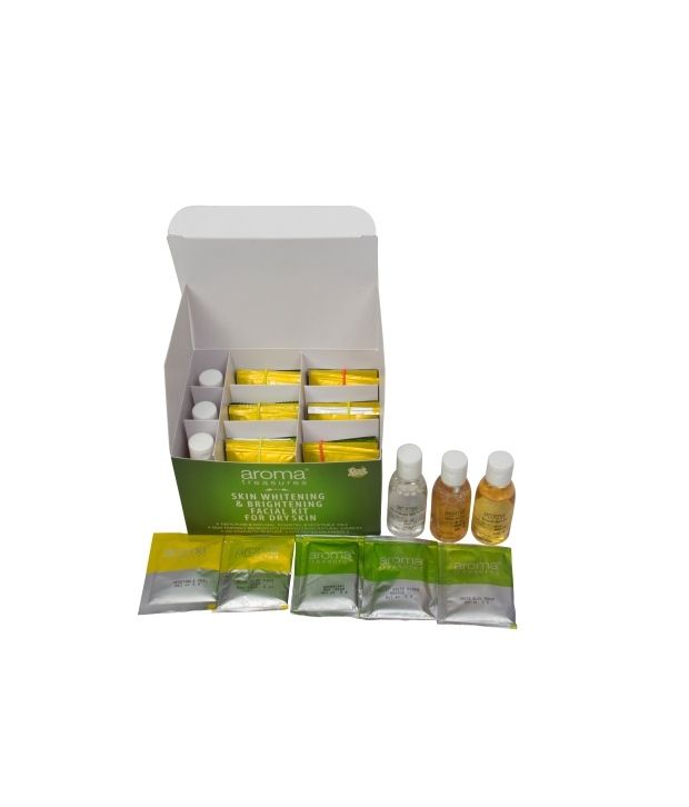 Aroma Treasures Skin Whitening & Brightening Facial Kit For Dry Skin