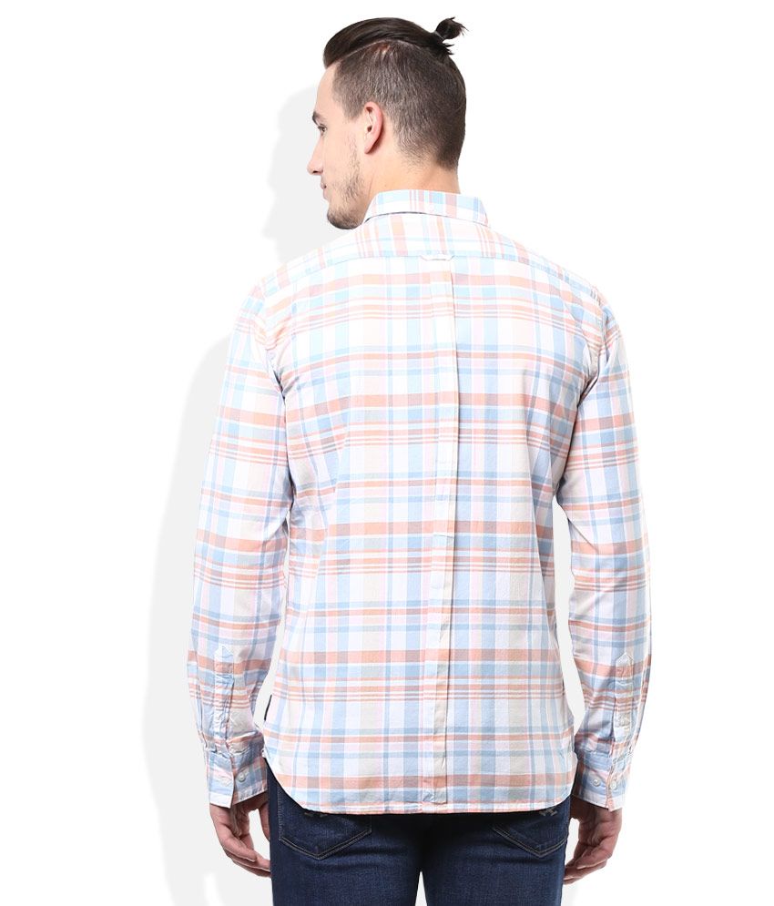 multi color checks shirt