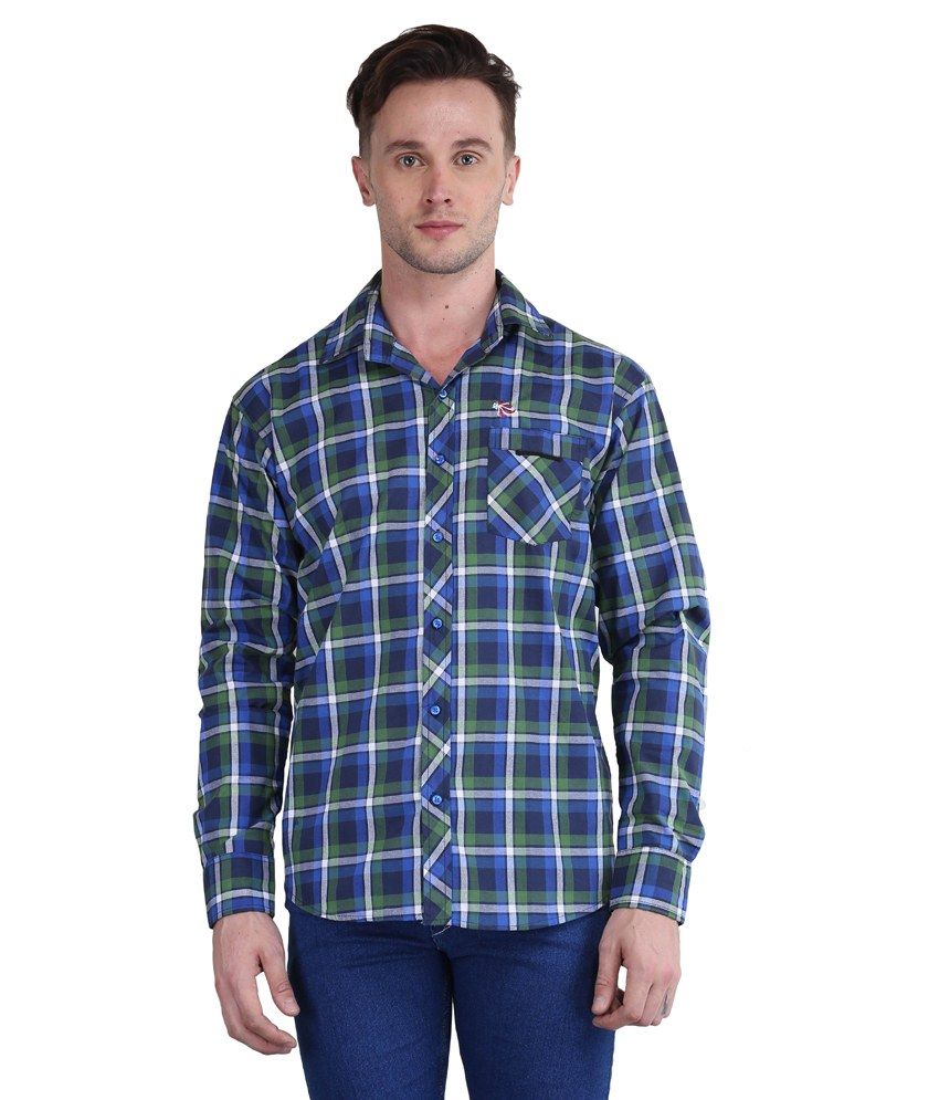     			British Terminal Blue Casuals Slim Fit Shirt