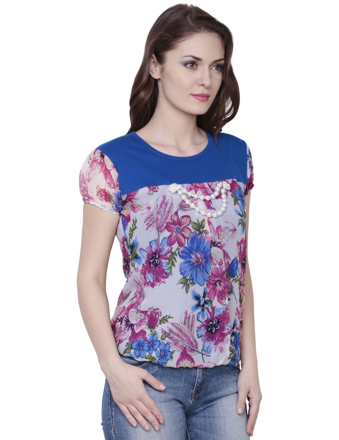 multi coloured tops womens