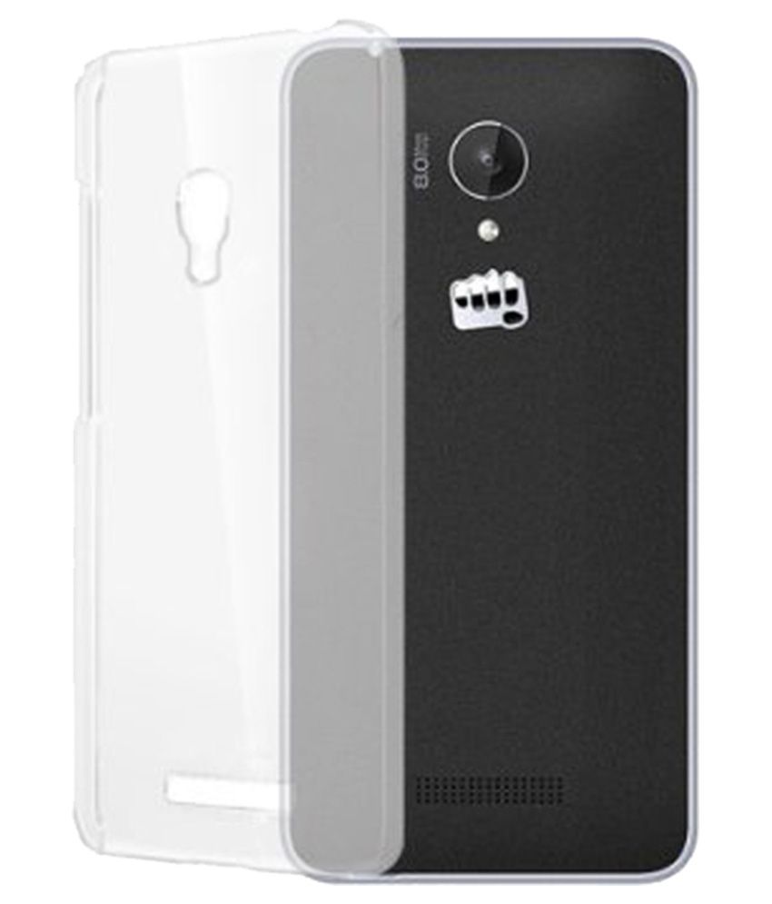 Micromax Canvas Spark Q380 Back Cover by Coskart Transparent Plain