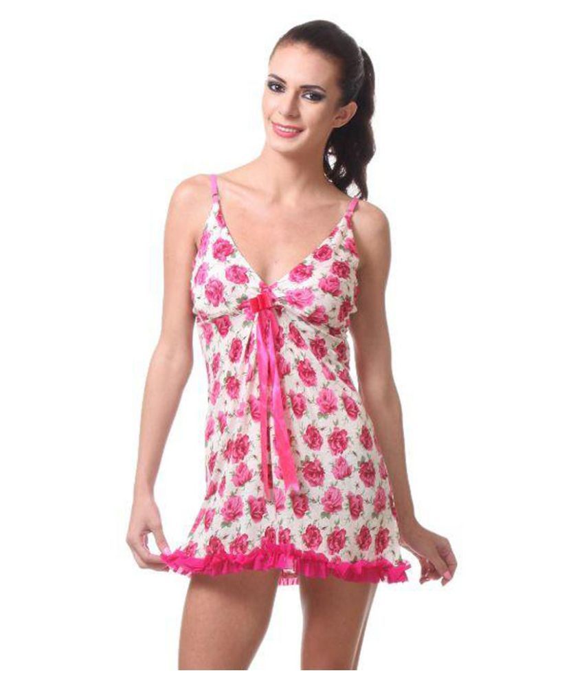 Buy Affair Multi Color Cotton Baby Doll Dresses Without Panty Online at