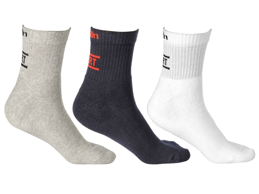     			Texlon Multicolor Cotton Ankle Length Socks - Pack Of 3