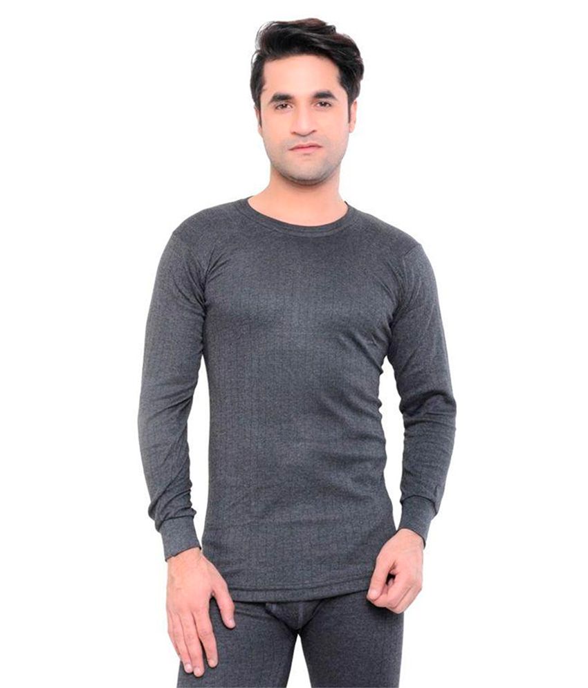 Amul - Grey Cotton Men's Thermal Tops ( Pack of 1 ) - Buy Amul - Grey ...