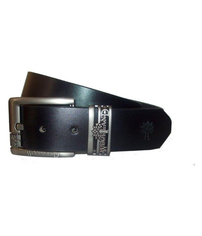 Woodland Black Leather Belt For Men: Buy Online at Low Price in India - Snapdeal