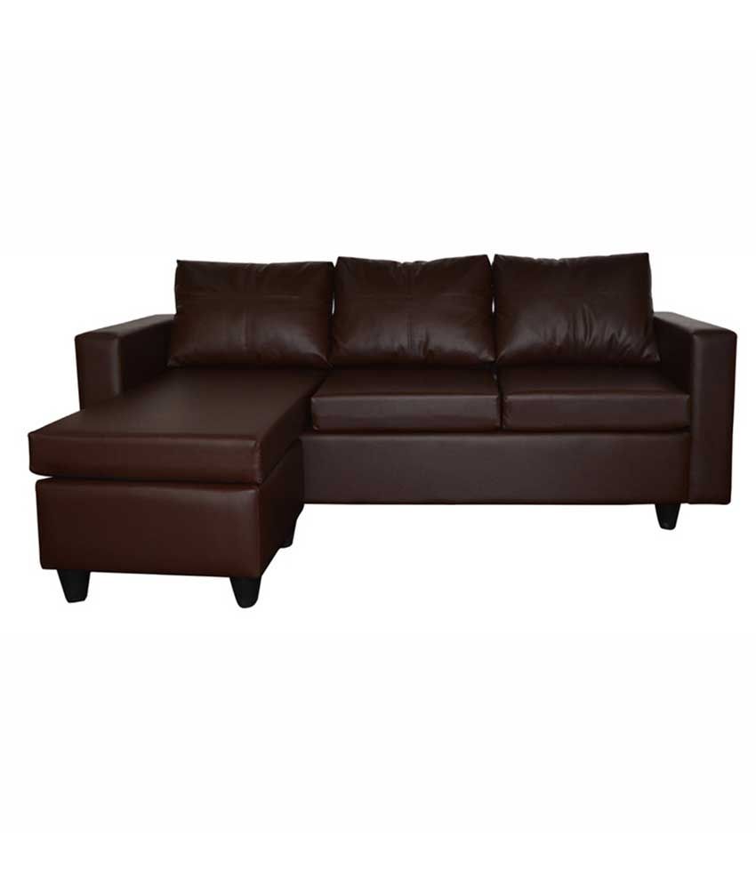 Elegant Furniture Deco  L  Shape Sofa  In Brown Buy Elegant 