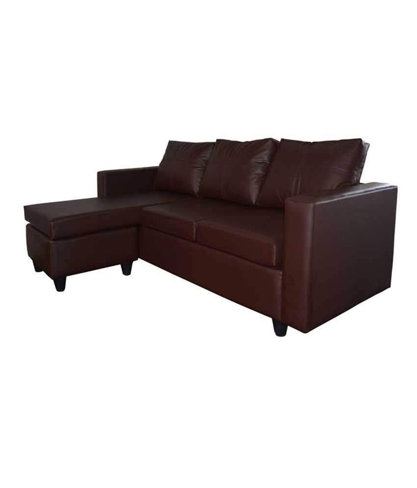 Elegant Furniture Deco  L  Shape Sofa  In Brown Buy Elegant 