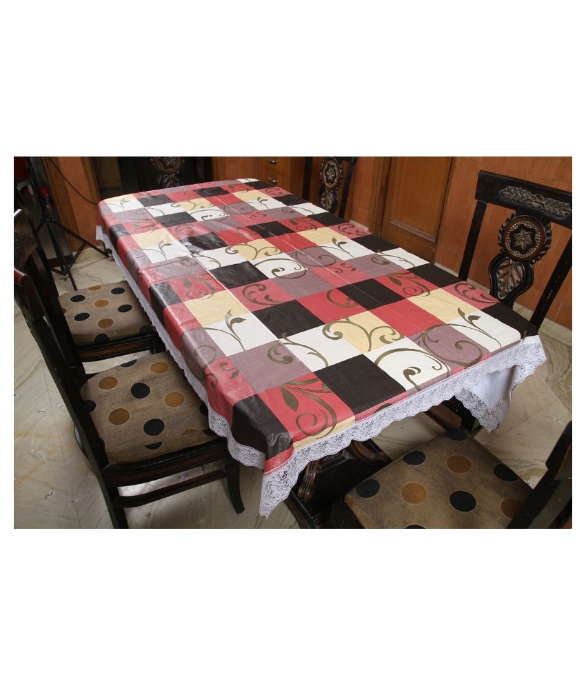     			Freely Multicolour PVC Check Table Cover
