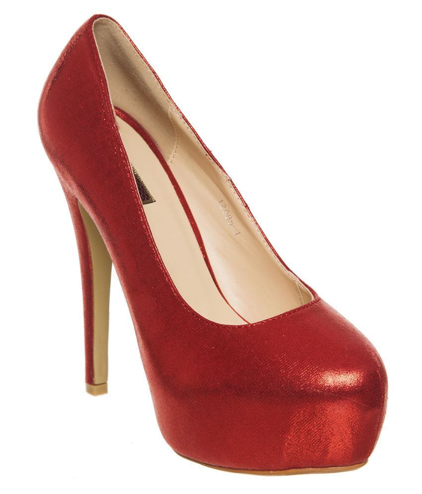 red flat heels