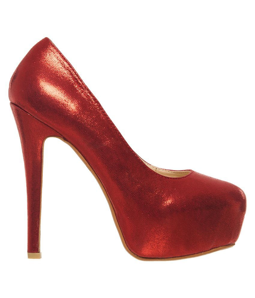 red flat heels