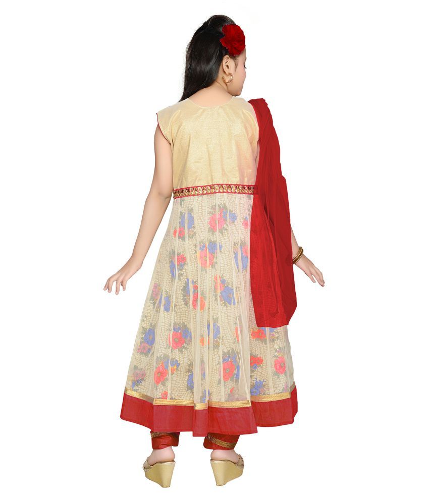 multicolour anarkali suit
