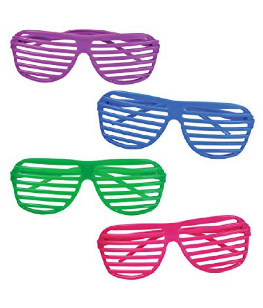 Rhode Island Novelty RN SGGLSHU 80s Slotted Toy Sunglasses Party Favors ...