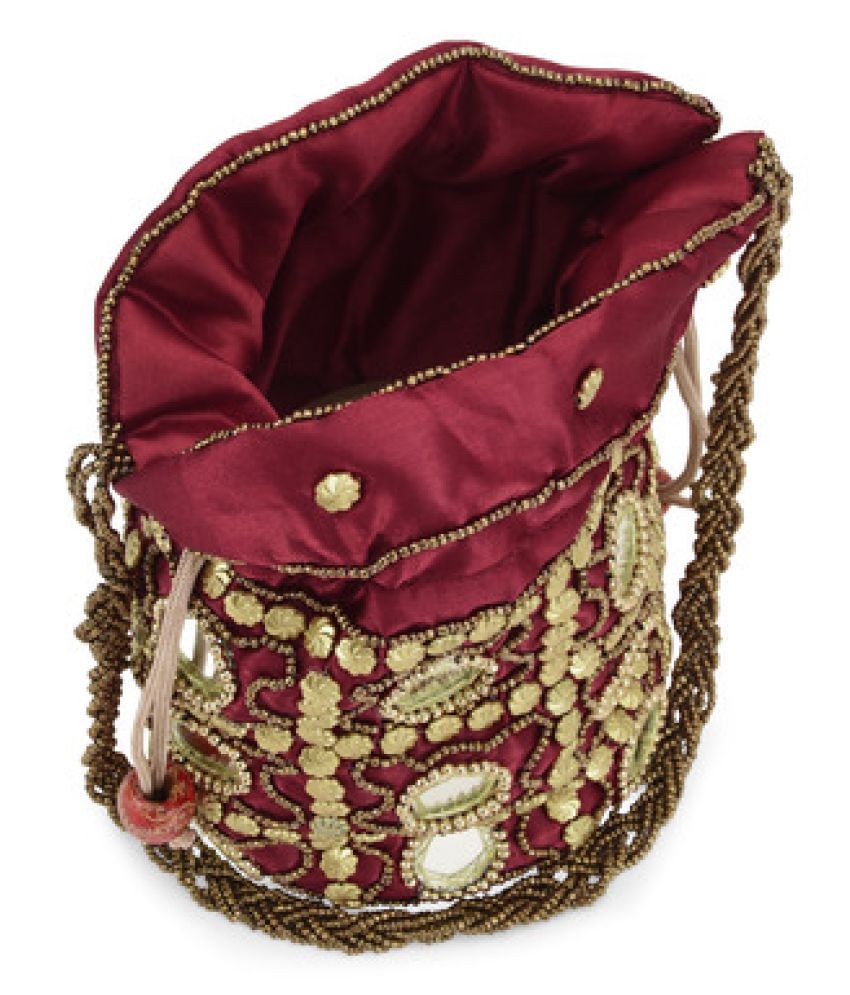 maroon potli