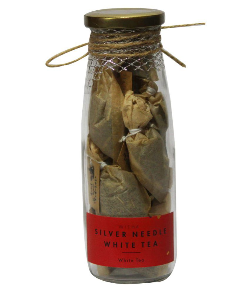 Tea Treasure Handcrafted Whole Leaf Silver Needle White Tea Bags 25 gm