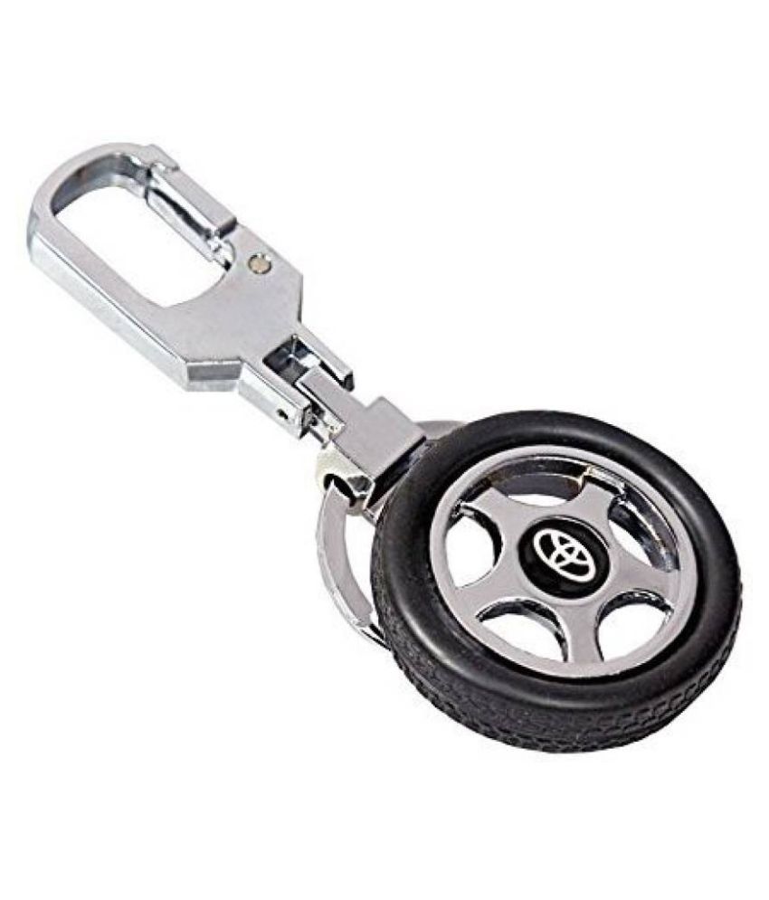     			Americ Style Multicolour Wheel Locking Metal Key Chain