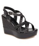 Marc Loire Black Wedges Heels