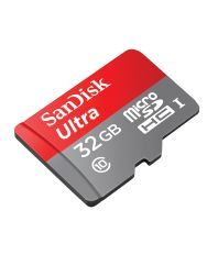 SanDisk 32 GB Ultra microSDHC 80MB/S UHS-1 Card with Adaptor