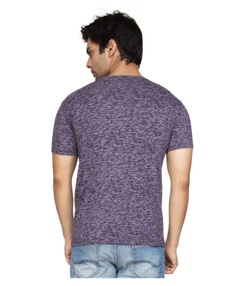 purple v neck t shirt mens