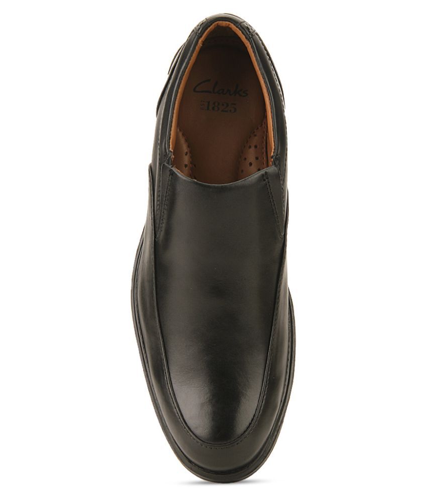 Clarks Black Slip On Artificial Leather Formal Shoes Price in India ...