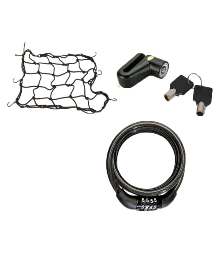 Bike Disk Break Lock,Cain Cable lock with Bungee Net Buy Bike Disk