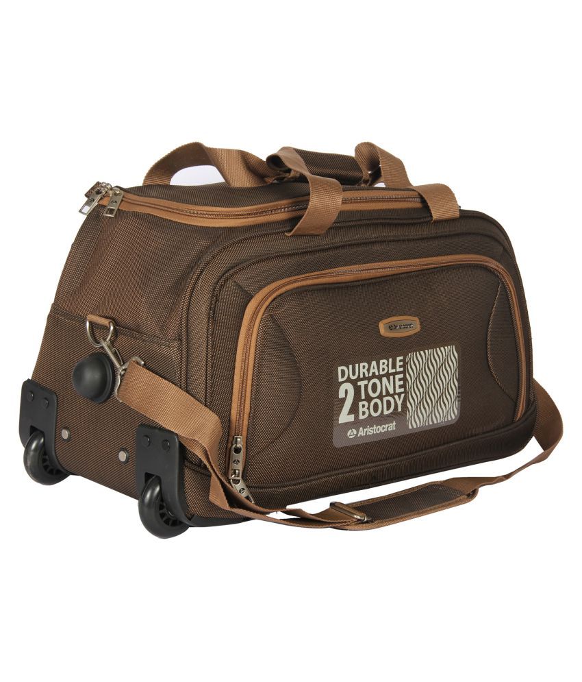 Aristocrat Brown Solid Duffle Bag Buy Aristocrat Brown Solid Duffle