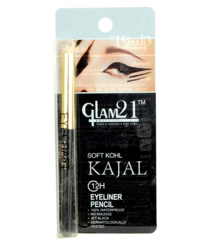 Glam 21 Kajal Pencil black khol kajal .35 gm Buy Glam 21 Kajal Pencil