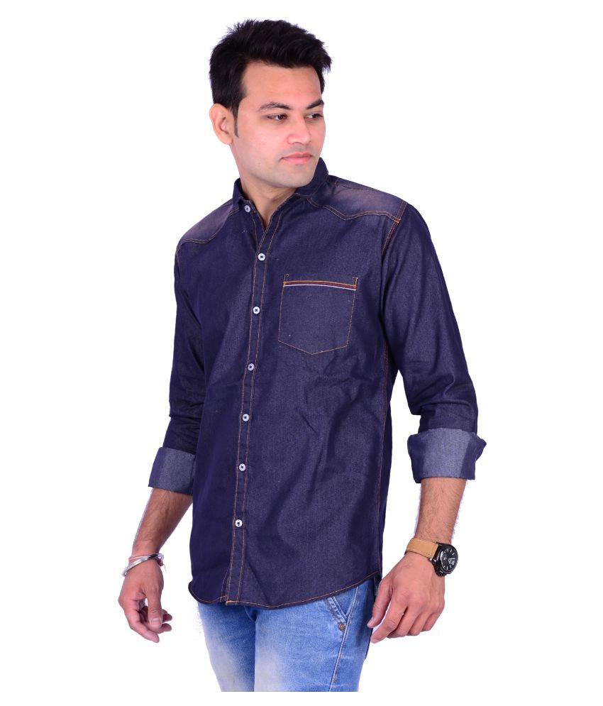 milano blue shirt