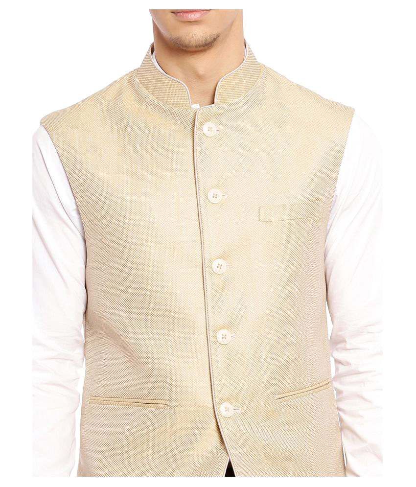 Raymond Beige Nehru Jacket - Buy Raymond Beige Nehru Jacket Online at Low Price in India - Snapdeal