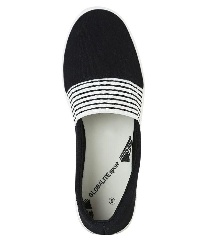 Globalite Black Sneakers Women Casual Shoes Price in India- Buy ...