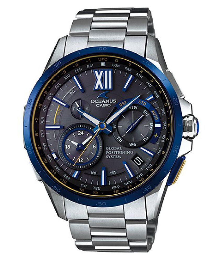 Casio Silver Stainless Steel Multifunction Watch available at SnapDeal ...