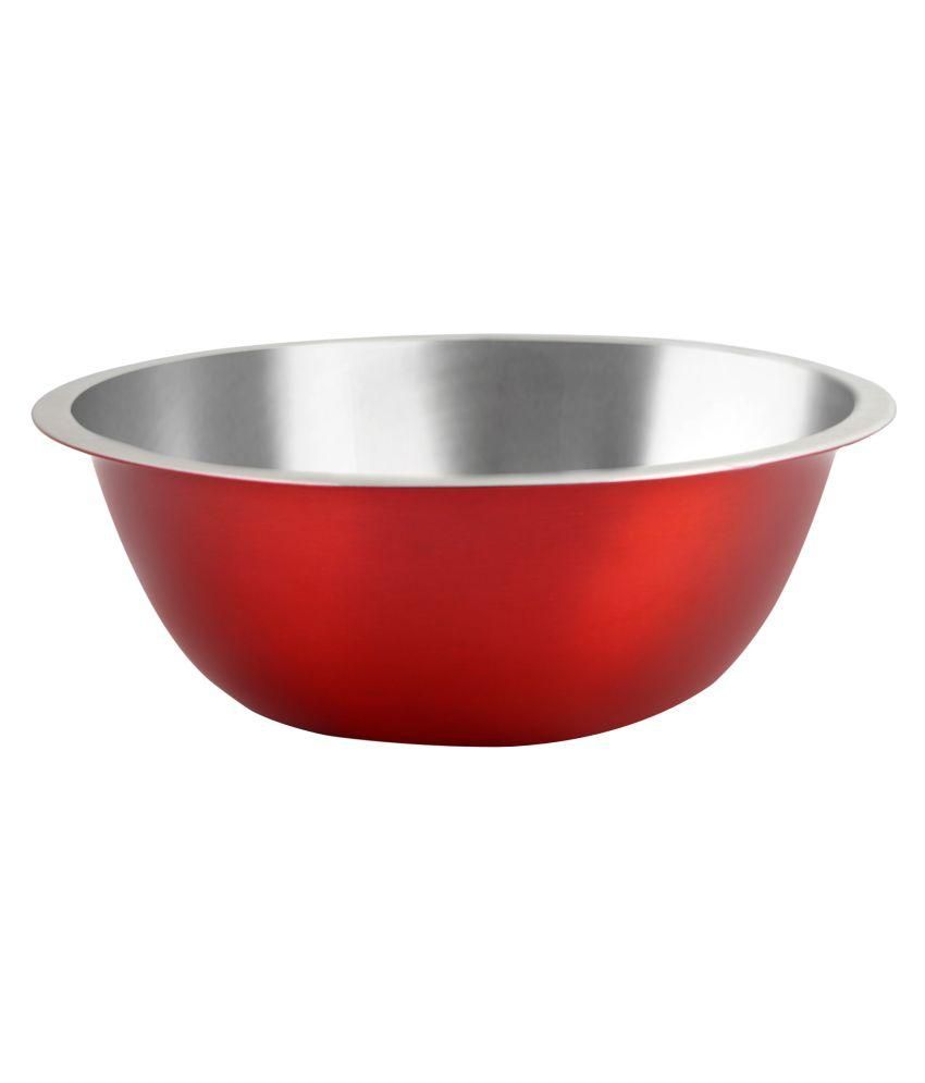 Magna Stainless Steel Coloured German Mixing BowlSet of 3 in RED Buy