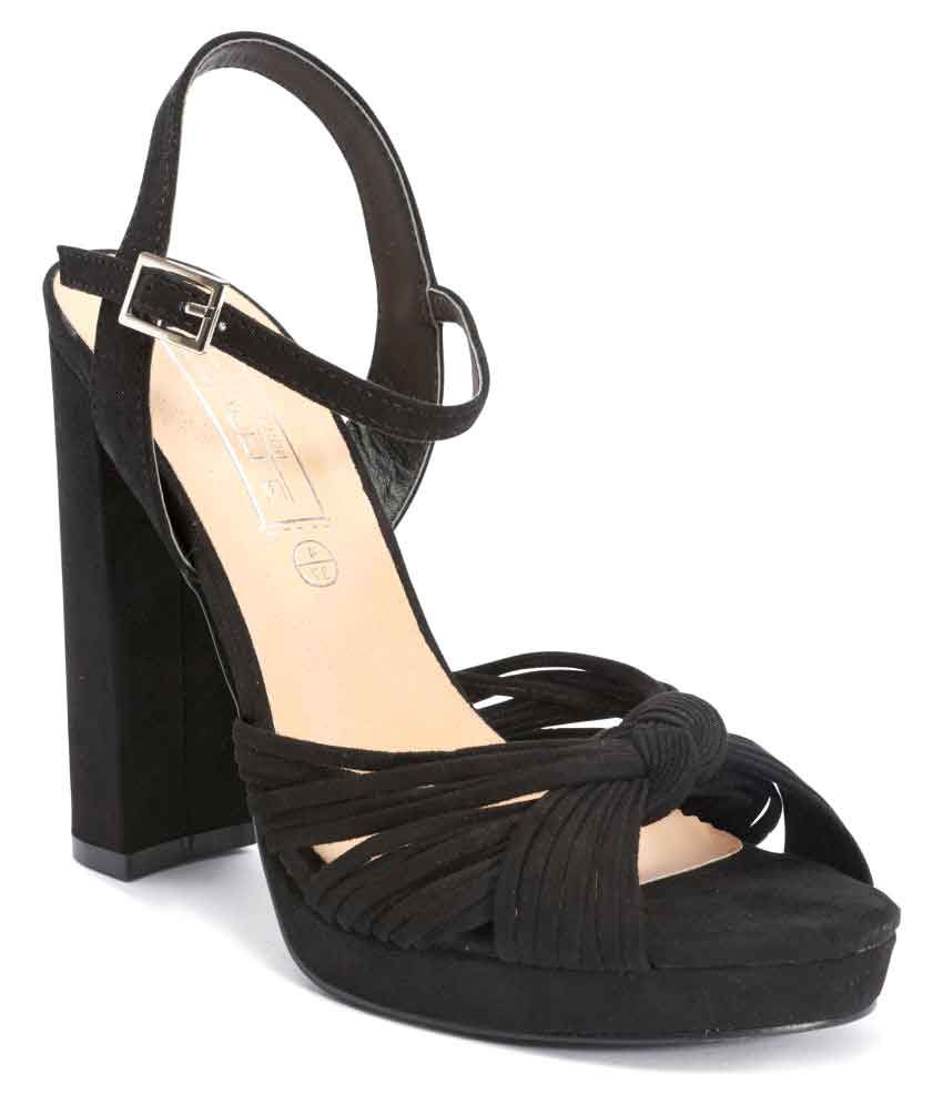 Black block heels online india Clearance