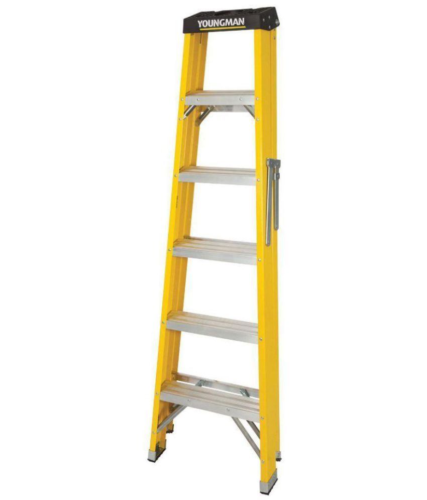 Youngman Fibre Glass Electric Shock Proof 6 Step Ladder: Buy Youngman ...