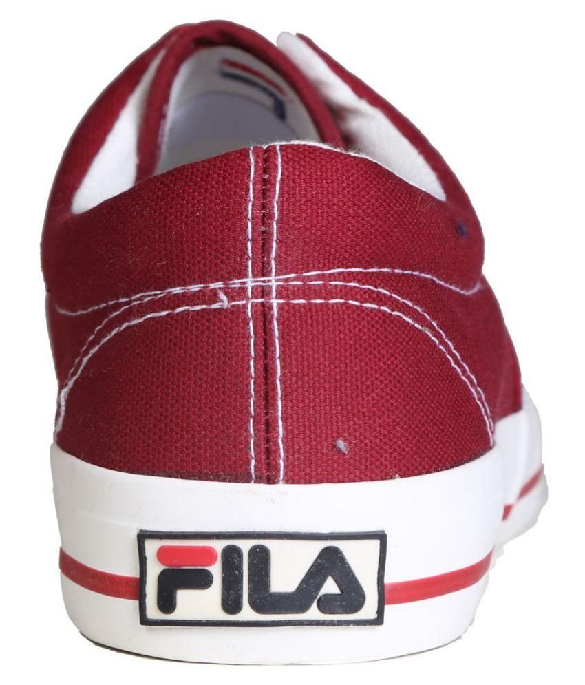 fila shoes maroon