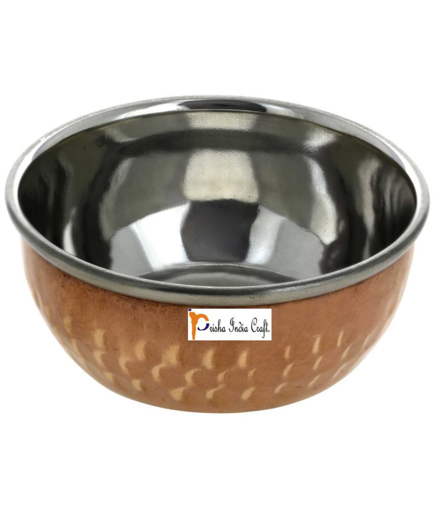     			Prisha India Craft Pcs Copper Dessert Bowl 150 ml