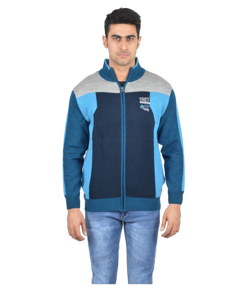turquoise mens sweater