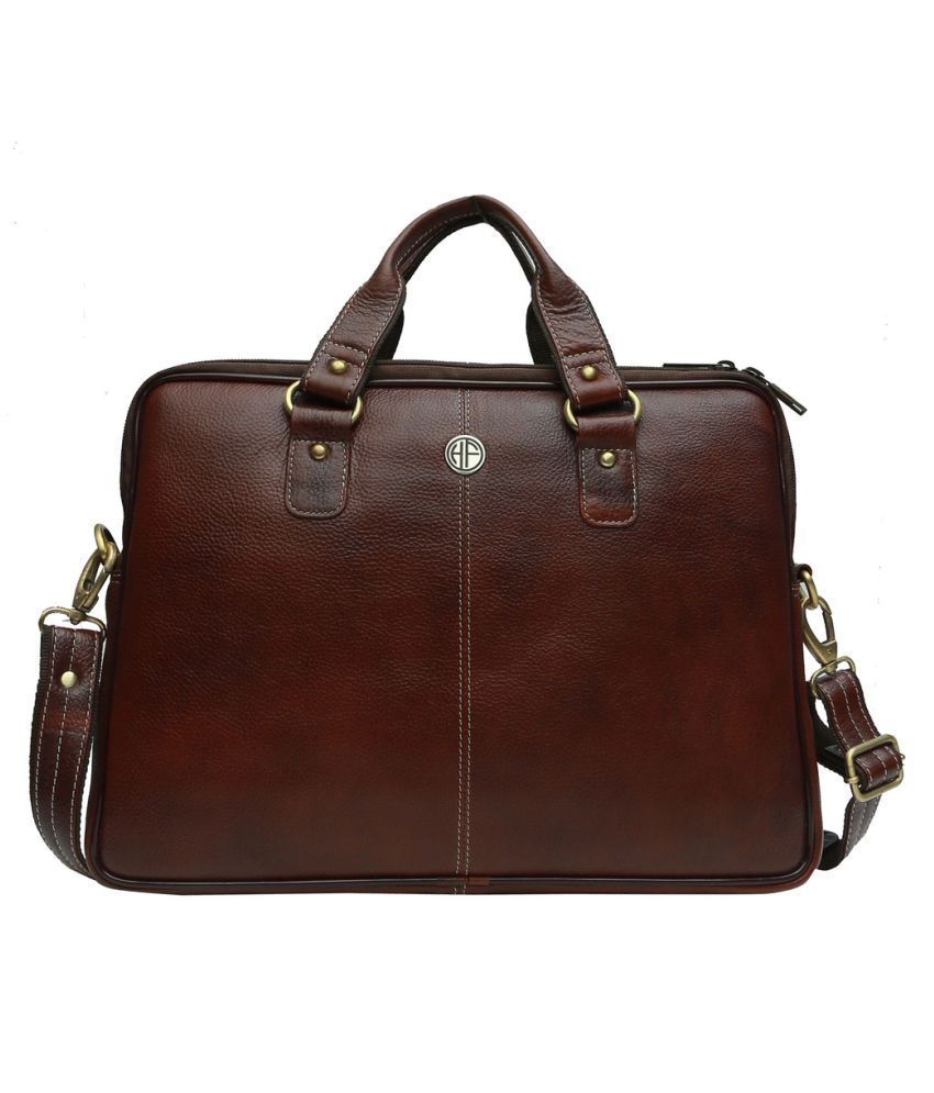 brown office bag