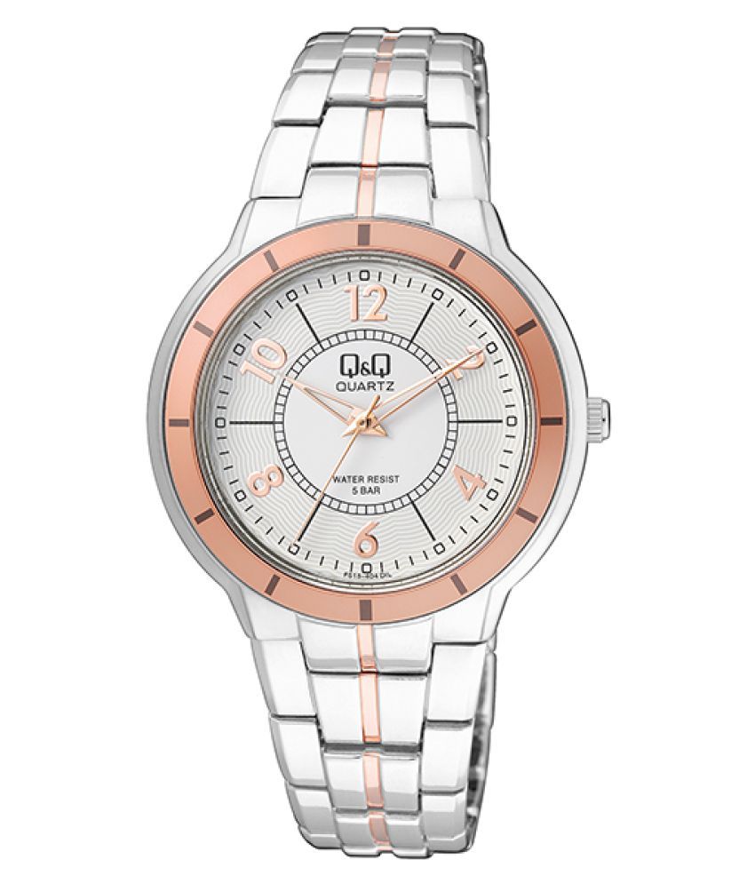 Q Q Silver Analog F515 404Y Women Watch Price In India Buy Q Q Silver Analog F515 404Y Women 