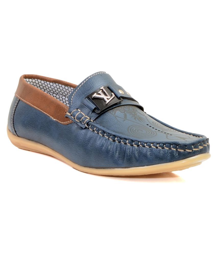 John Vogue Blue Loafers Buy John Vogue Blue Loafers Online at Best